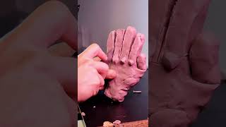 CÓMO HACER una MANO en 1 MINUTO 👆  (escultura en monsterclay)