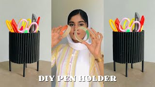 Diy pen holder | desk organizer | paper craft ideas | best out of waste | cardboard craft ideas |