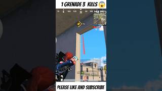 🤩1 grenade 3 kills😱 in Bgmi#shorts