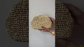 Metalik ip burslu clutch çanta💛 tüm detaylarıyla youtube kanalımda #shorts #metalikip #bursluçanta