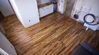 79 Cents Per sq ft Utility Grade White Oak Flooring Timelapse Commercial Building Rehab Part III