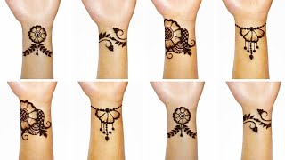 Simple henna bracelet mehndi tattoo| Latest front hand henna bracelet mehandi design|