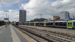 UNA SPETTACOLARE GIORNATA RICCA DI TRENI ALLA STAZIONE DI RIMINI