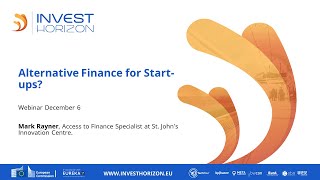 Webinar | Alternative Finance for Start-ups