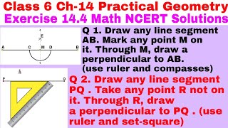 Class 6 Ex 14.4 Q 1 | Q 2 | Practical Geometry | Chapter 14 | Exercise 14.4 | Math NCERT Solutions