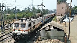 (12920) MALWA SF EXPRESS (Katra - Dr Ambedkar Nagar) With (TKD) WAP7 Locomotive.!