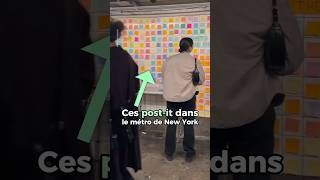 Ces post-it dans le métro de New York réduisent ton anxiété ! #histoire