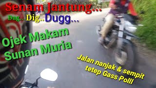 Senam jantung Naik ojek ke makam Sunan Muria