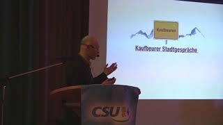 Dr. Manfred Heider - 2. Kaufbeurer Stadtgespräch - „Bauen & Wohnen in Kaufbeuren"