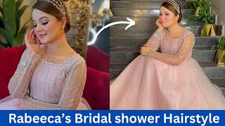 How to Creat Rabeeca's Bridal Shower Hairstyle | Rabeeca's Hairstyle | Tricky Hairstyle | bun |