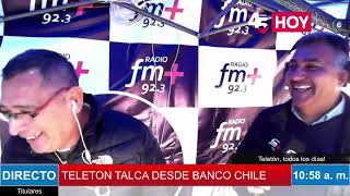 ¡FM+ 92.3 Talca en Vivo desde la Teletón 2023 frente a Banco Chile!