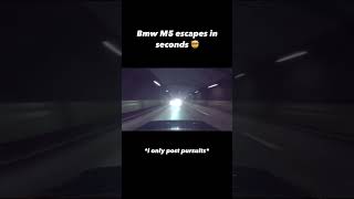 BMW M5 Escapes in seconds 🤯🤯