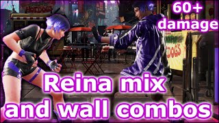 Reina wall mix ups and optimal wall ender combos for Tekken 8