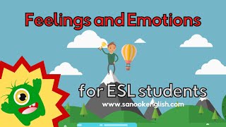 Feelings and Emotions Advanced Vocabulary for ESL students