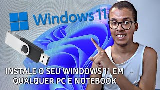 VEJA FORMATAR E INSTALAR o WINDOWS 11 QUALQUER PC E NOTEBOOK EM 2024