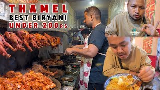 200rs ma full plate Dum Biryani in Thamel  | Halal Hyderabadi Biryani Kathmandu @sjbro27