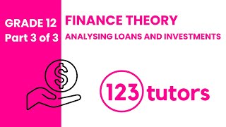 P3 || Grade 12 Finance Theory Part 3 with 123tutors