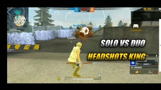 free fire custom 1 vs 2 ( duo vs solo ) 1 noob pleyer 2 pro pleyers gameplay [serious boss]😎