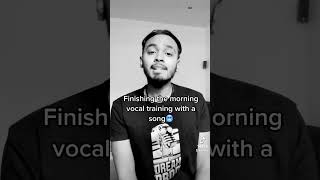 Finishing the morning vocal training with a song 🥶 #tamil #tamilsong #ahashe