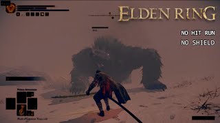 [Elden Ring] Toughest RUNEBEAR (Consecrated Snowfield) field boss | No damage | No Shield | 2024