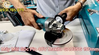 Máy Mài Góc Pin 40V Makita GA035GZ 150mm BL|40VMax  Brushless Cordless Angle Grinder|Công Cụ Máy Móc