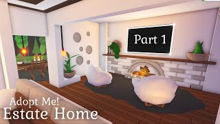 Cozy Boho Style Estate Home - First Floor - Part 1 of 2 - Speed Build and Tour  - Adopt Me