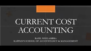 Current Cost Accounting