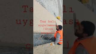 21 Ocak 2023 taş halı (stonecarpet uygulaması)