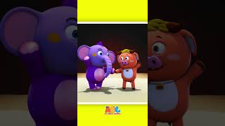 Vamos Pular Como um Coelho fofo 🐰 Dança Animais #shorts #musicainfantil #kentoelefante