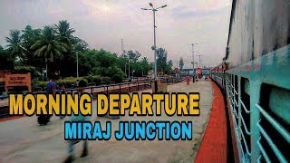 Mahalaxmi Express | Morning Departure from Miraj Junction | WDP4D | WDM3A | Miraj Passenger