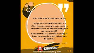 Mental Health is not Taboo