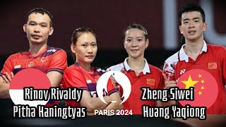 Zheng Si Wei/Huang Ya Qiong vs Rinov Rivaldy/Pitha Haningtyas | Badminton Olimpiade Paris 2024