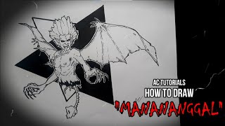 CREEPY 😱😱😱!! How to Draw "MANANANGGAL": 🎃🎃HALLOWEEN SPECIAL🎃🎃/MYTHICAL CREATURE OF PHILIPPINES