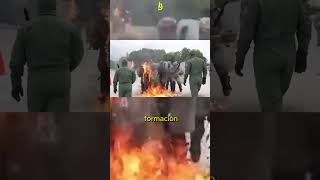 ¡El comandante lanza un cóctel molotov al soldado!