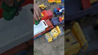 RC Trucks Excavator Mini Dumb Truck Rollers HITACHI rc truck excavator dam truck #shorts #rc