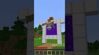 Minecraft Iron Portal And Soil Sand Portal-Minecraft