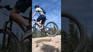 SloMo bike jump at Trestle Downhill Bike Park, Winter Park, Colorado