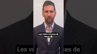 Les vraies excuses de Messi ! 🤣 #football #parodie #mbappe #humour