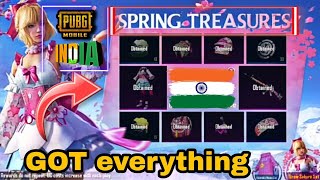 Spring treasure | Spring treasure pubg mobile | New Spring treasure Pubg mobile | Snow Sakura Set