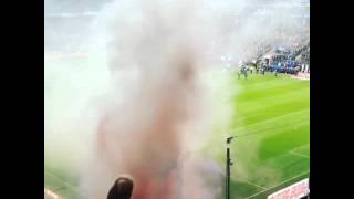 Köln pyroshow in Hamburg {Hamburger SV - FC Köln  07/02/2016}