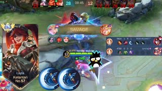 LAYLA VS ROGER❗BUILD ONE SHOT ENEMY DELETE! SAVAGE REAL | build top 1 global Layla