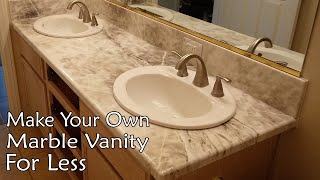 Make Your Own Marble Vanity for Less