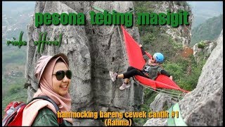 Stone garden tebing masigit - Adventure hammocking with Rahma (gadis rimba #1)