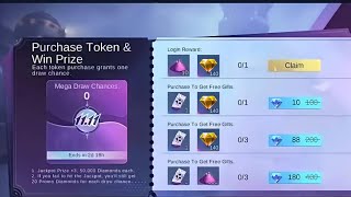 EVENT RELEASE TODAY at 4pm CLAIM ALL PROMO DIAMONDS GIVEAWAY 10 DIAMONDS FOR THE RECHARGE TASK ML