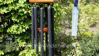 Adante 42 inch Wind Chime, Satin Black