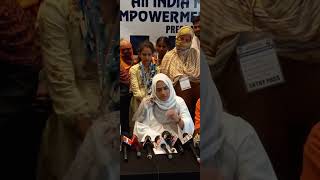 Nowhera Shaikh, Founder & President of the All India Mahila Empowerment Party at the Press Meet.(5)