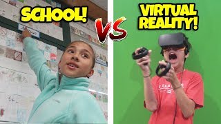 GOODBYE SCHOOL!!! Classroom Tour & Evan's VR Challenge!