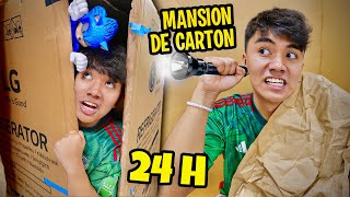 24 HORAS EN CAJA DE CARTÓN😱📦