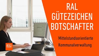 RAL Gütezeichen Botschafter Mittelstandsorientierte Kommunalverwaltung