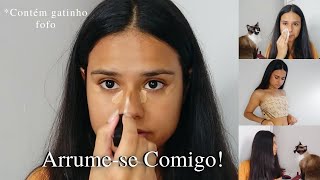 ARRUME SE COMIGO PARA GRAVAR! | gatinho fofo + mudanças do meu cabelo na quarentena